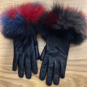 Surell genuine Fur leather Gloves